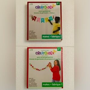 Merry Garland Kit and Pom & bell garland kit Craft Set Creatology